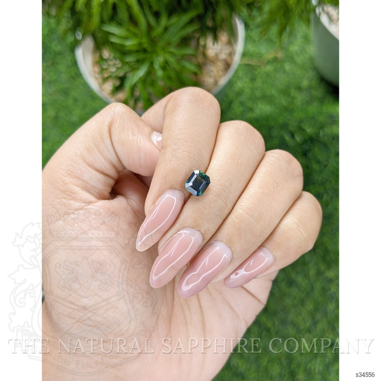 2.04 Ct. Bluish Green Sapphire from Madagascar