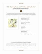 1.08 Ct. Yellow Sapphire from Madagascar Scan Report