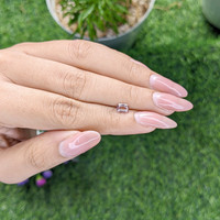 0.59 Ct. Peach Sapphire from Madagascar Life Style