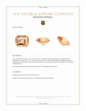 0.55 Ct. Padparadscha Sapphire from Madagascar Appraisal