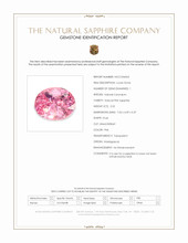 2.02 Ct. Pink Sapphire from Madagascar Scan Report