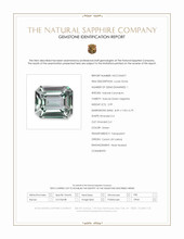 2.99 Ct. Green Sapphire from Ceylon (Sri Lanka) Scan Report