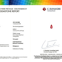 2.51 Ct. Padparadscha Sapphire from Madagascar Scan Report
