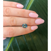 2.09 Ct. Bluish Green Sapphire from Madagascar Life Style