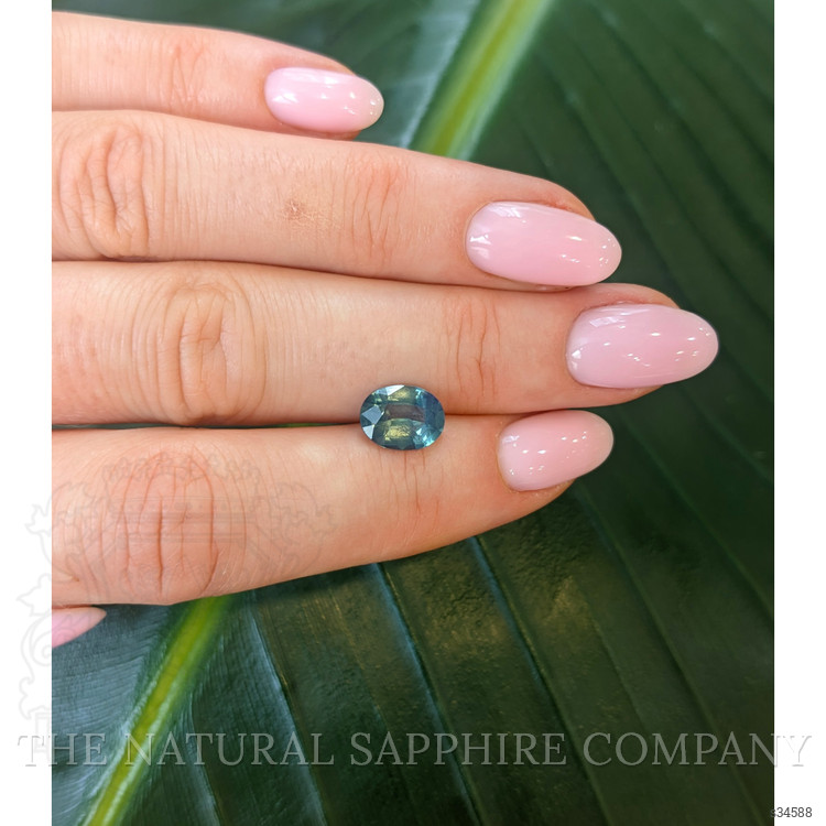 2.09 Ct. Bluish Green Sapphire from Madagascar