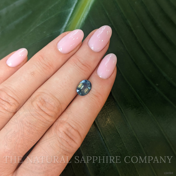2.09 Ct. Bluish Green Sapphire from Madagascar
