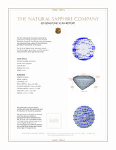0.64 Ct. Blue Sapphire from Ceylon (Sri Lanka) 3 D Scan Report