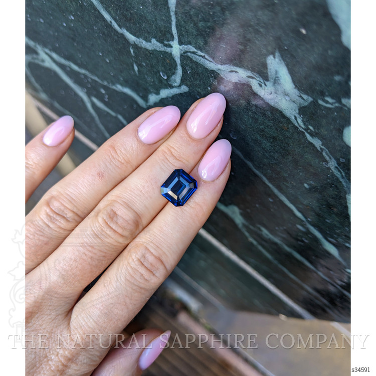 6.13 Ct. Blue Sapphire from Ceylon (Sri Lanka)