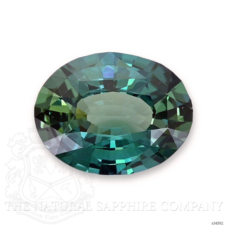 1.83 Ct. Bluish Green Sapphire from Ceylon (Sri Lanka)