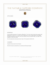 7.34 Ct. Blue Cabochon Sapphire from Ceylon (Sri Lanka) Appraisal