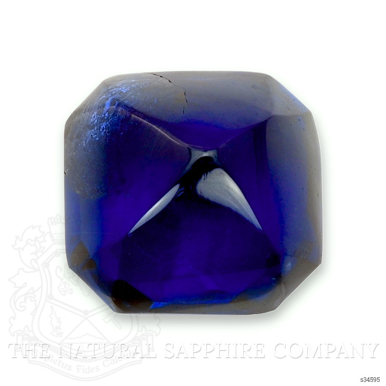 7.34 Ct. Blue Cabochon Sapphire from Ceylon (Sri Lanka)