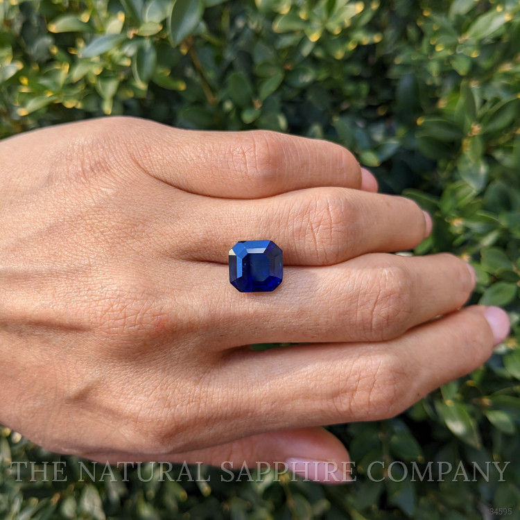 7.34 Ct. Blue Cabochon Sapphire from Ceylon (Sri Lanka)