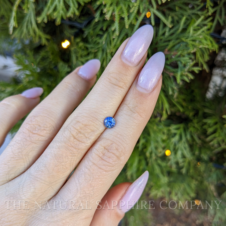 0.64 Ct. Blue Sapphire from Ceylon (Sri Lanka)