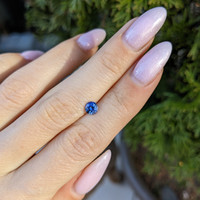 0.64 Ct. Blue Sapphire from Ceylon (Sri Lanka) Life Style