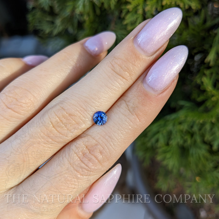 0.64 Ct. Blue Sapphire from Ceylon (Sri Lanka)