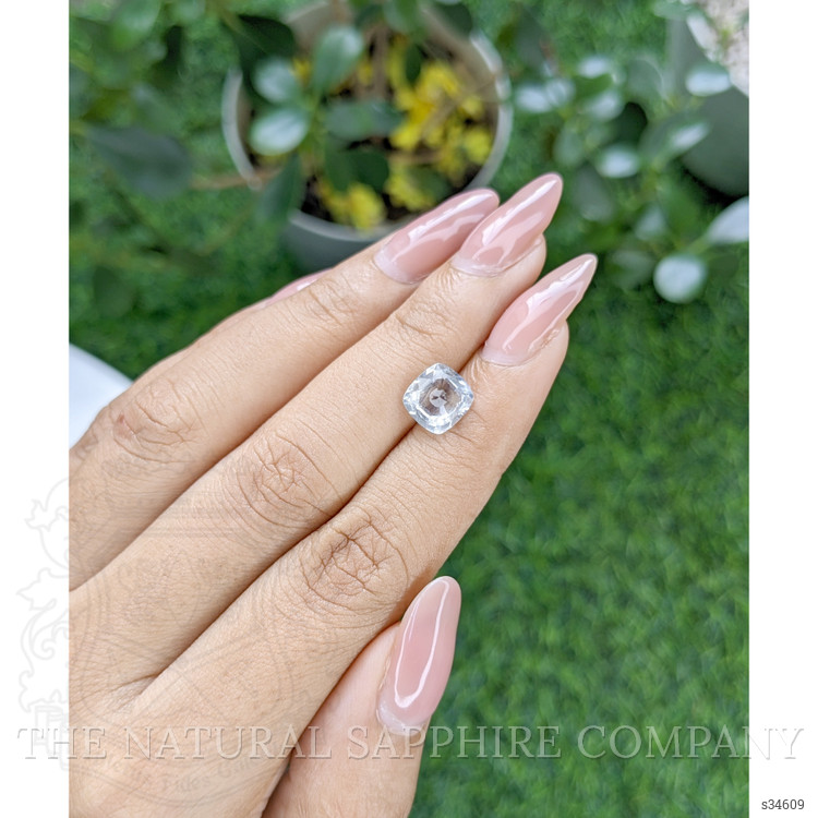 2.59 Ct. White Sapphire from Tanzania