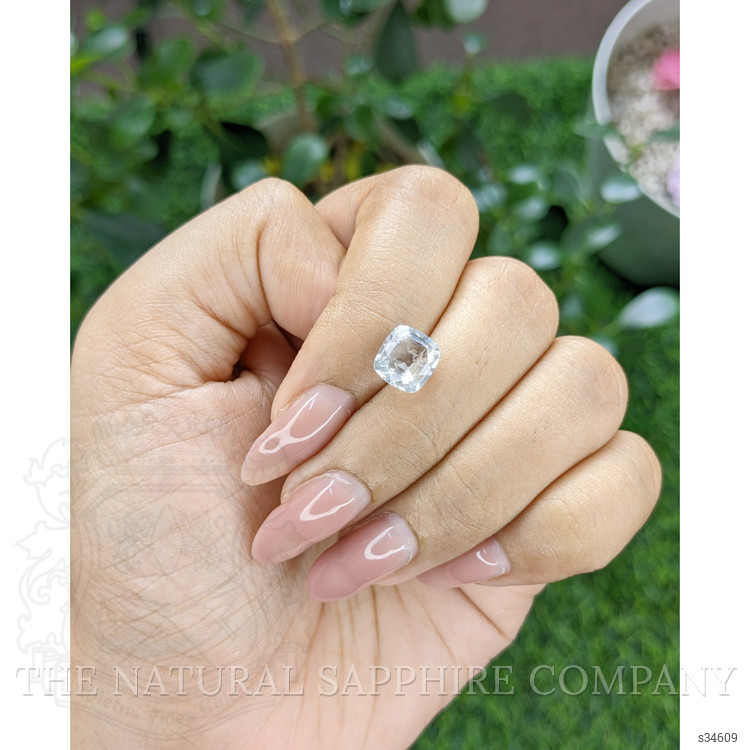 2.59 Ct. White Sapphire from Tanzania