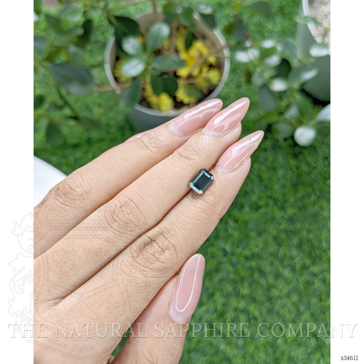 1.69 Ct. Bluish Green Sapphire from Tanzania