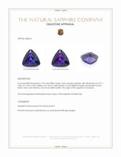 1.78 Ct. Color Change Sapphire from Tanzania Appraisal