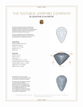 1.56 Ct. Color Change Sapphire from Tanzania 3 D Scan Report