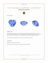 2.19 Ct. Blue Sapphire from Tanzania Appraisal