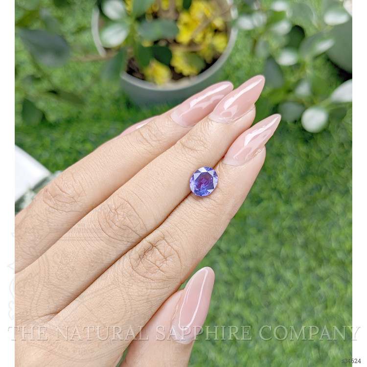 2.06 Ct. Bluish Purple Sapphire from Madagascar