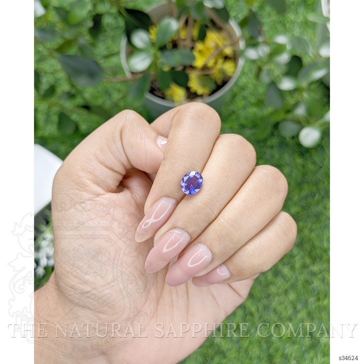 2.06 Ct. Bluish Purple Sapphire from Madagascar