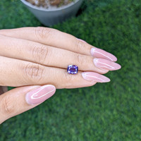 2.05 Ct. Bluish Purple Sapphire from Tanzania Life Style