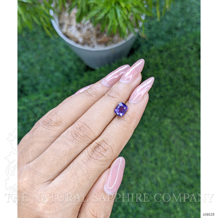 2.05 Ct. Bluish Purple Sapphire from Tanzania