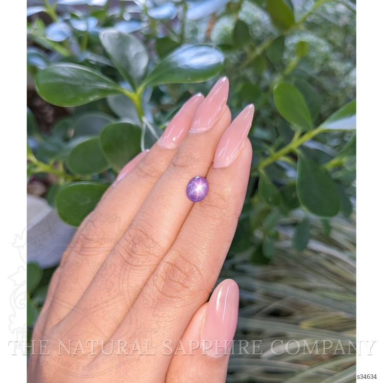 1.81 Ct. Purple Star Sapphire from Madagascar
