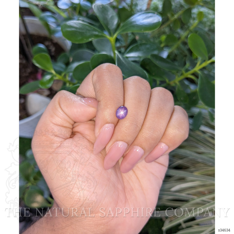 1.81 Ct. Purple Star Sapphire from Madagascar