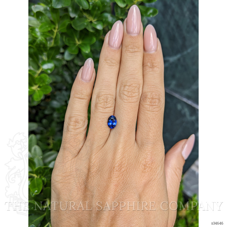 1.66 Ct. Blue Sapphire from Ceylon (Sri Lanka)