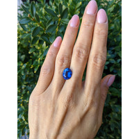 5.19 Ct. Blue Sapphire from Ceylon (Sri Lanka) Life Style