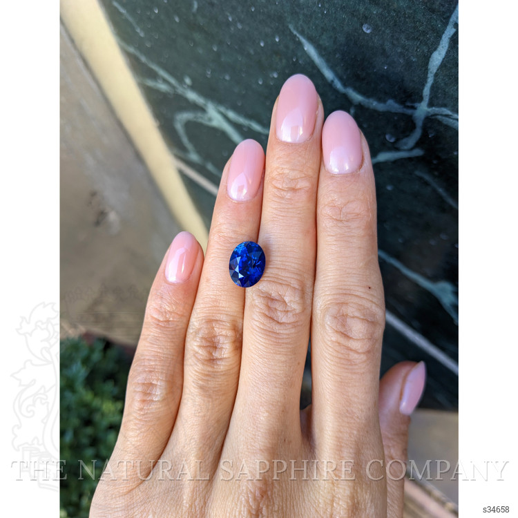 5.14 Ct. Blue Sapphire from Ceylon (Sri Lanka)