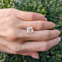 5.62 Ct. Peach Sapphire from Ceylon (Sri Lanka) Life Style