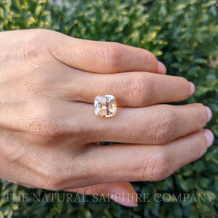 5.62 Ct. Peach Sapphire from Ceylon (Sri Lanka)