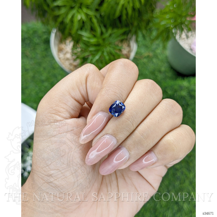 2.55 Ct. Blue Sapphire from Ceylon (Sri Lanka)