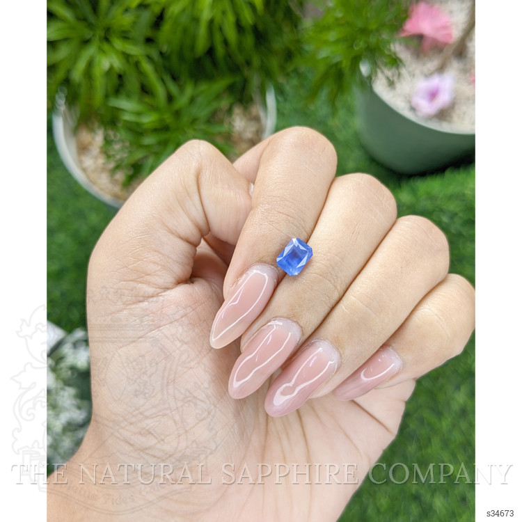1.62 Ct. Blue Sapphire from Ceylon (Sri Lanka)