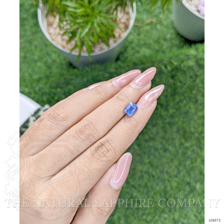 1.62 Ct. Blue Sapphire from Ceylon (Sri Lanka)