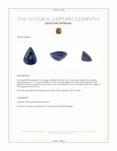 4.07 Ct. Blue Sapphire from West Africa Appraisal