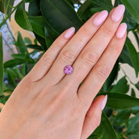 2.38 Ct. Purplish Pink Sapphire from Ceylon (Sri Lanka) Life Style