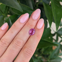 3.03 Ct. Pink Sapphire from Ceylon (Sri Lanka) Life Style