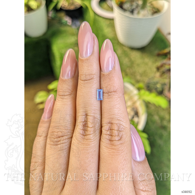 0.43 Ct. Blue Sapphire from Ceylon (Sri Lanka)