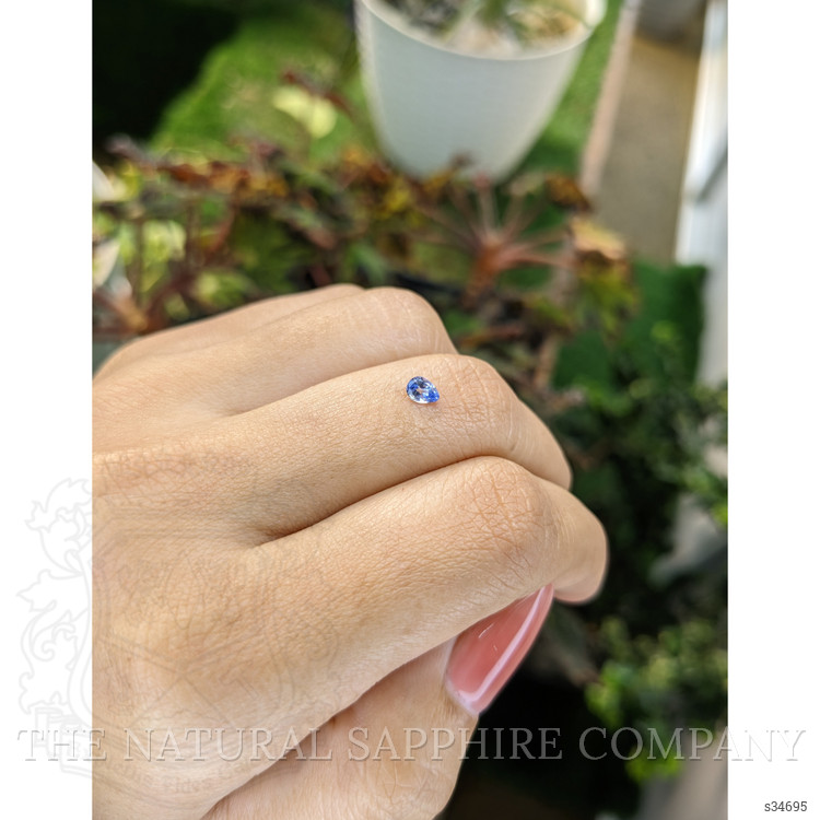 0.26 Ct. Blue Sapphire from Ceylon (Sri Lanka)