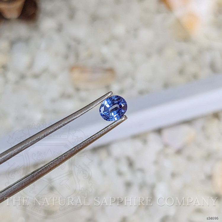 0.44 Ct. Blue Sapphire from Ceylon (Sri Lanka)