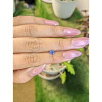0.44 Ct. Blue Sapphire from Ceylon (Sri Lanka) Life Style