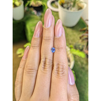 0.44 Ct. Blue Sapphire from Ceylon (Sri Lanka) Life Style