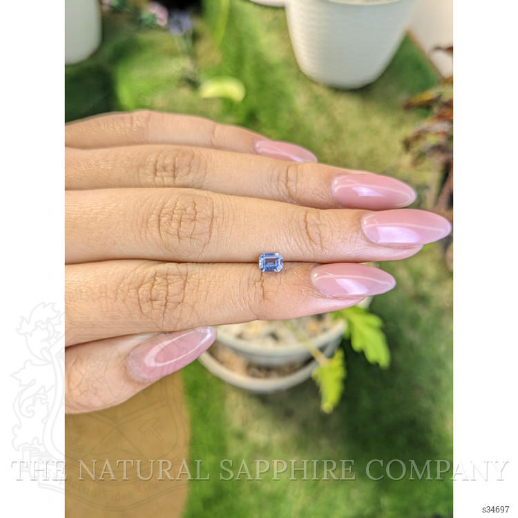 0.42 Ct. Blue Sapphire from Ceylon (Sri Lanka)