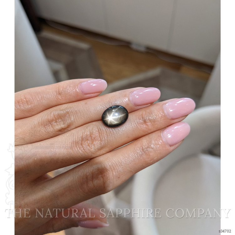 6.76 Ct. Black Star Sapphire from Thailand