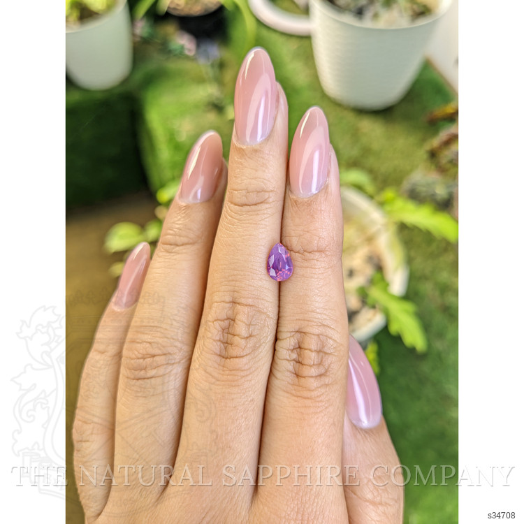 1.06 Ct. Pinkish Purple Sapphire from Ceylon (Sri Lanka)